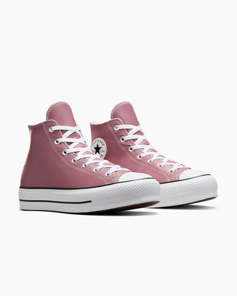 Converse Chuck Taylor All Star Lift Platform Excess Materials Roze Wit Zwart | 423875YJQ