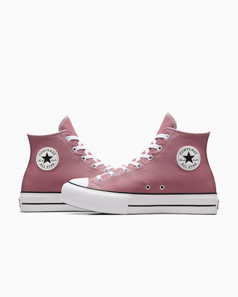 Converse Chuck Taylor All Star Lift Platform Excess Materials Roze Wit Zwart | 423875YJQ