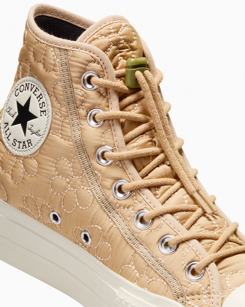 Converse Chuck Taylor All Star Lift Platform Gewatteerd Khaki | 409638BRZ