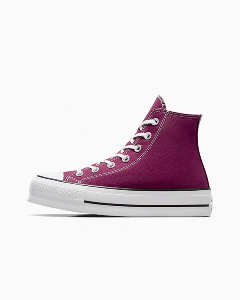 Converse Chuck Taylor All Star Lift Platform Seasonal Color Wit Zwart | 365289QMA