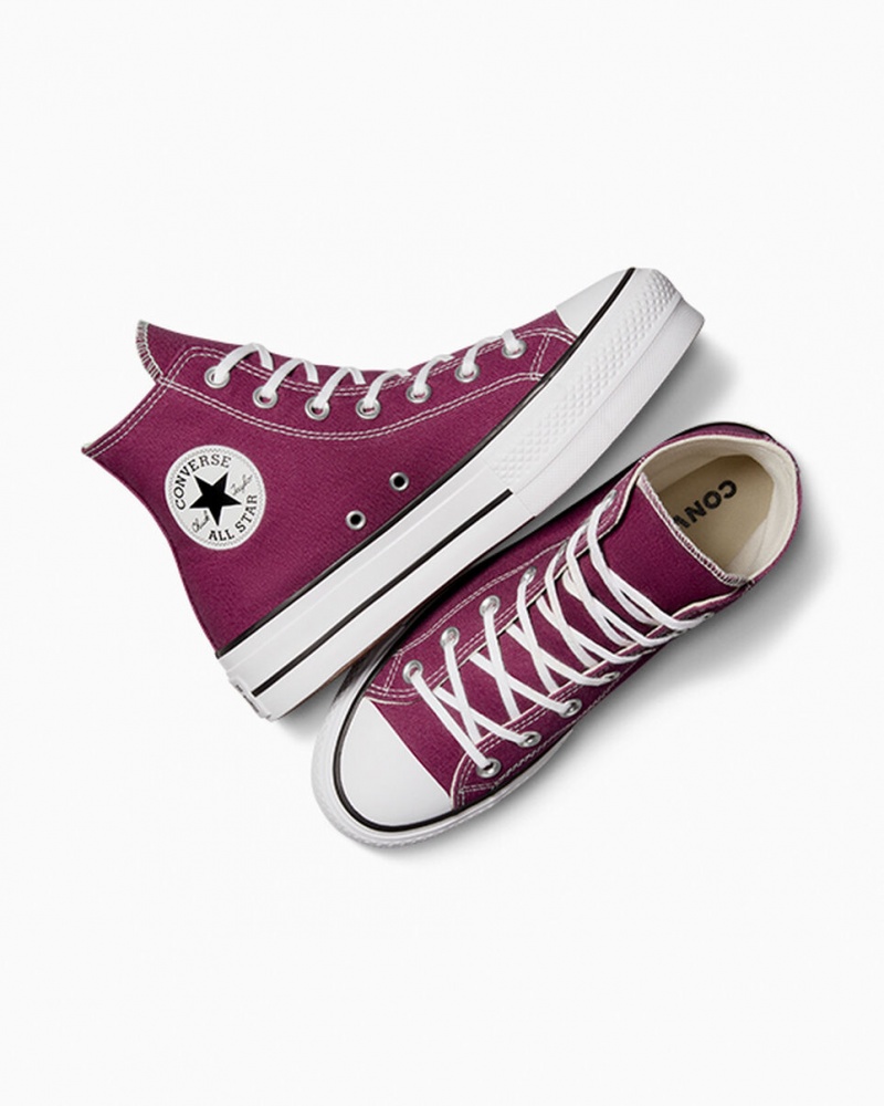 Converse Chuck Taylor All Star Lift Platform Seasonal Color Wit Zwart | 365289QMA