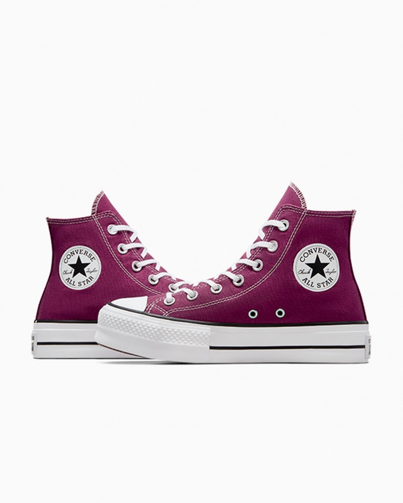 Converse Chuck Taylor All Star Lift Platform Seasonal Color Wit Zwart | 365289QMA