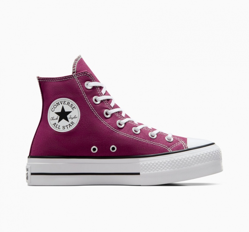 Converse Chuck Taylor All Star Lift Platform Seasonal Color Wit Zwart | 365289QMA