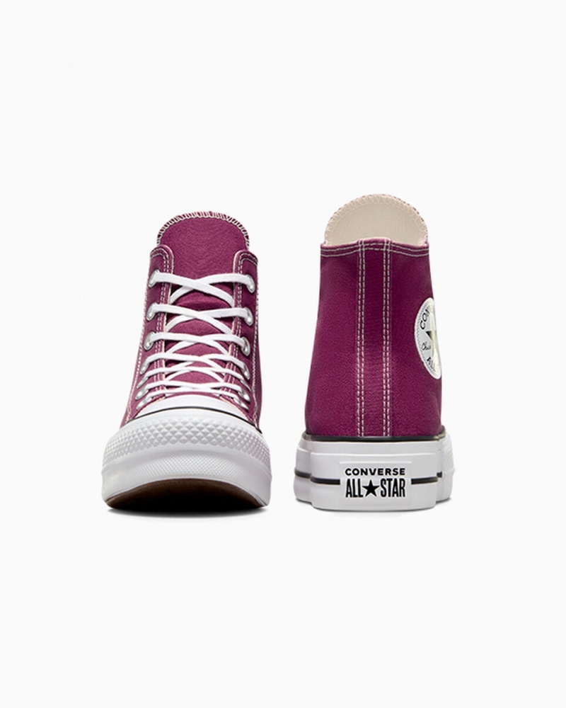 Converse Chuck Taylor All Star Lift Platform Seasonal Color Wit Zwart | 850732FOL