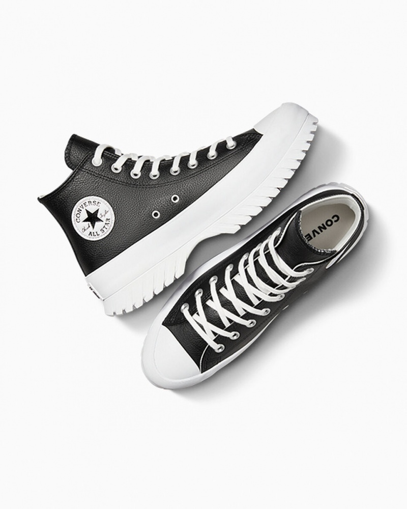 Converse Chuck Taylor All Star Lugged 2.0 Leren Zwart Wit | 890537OER