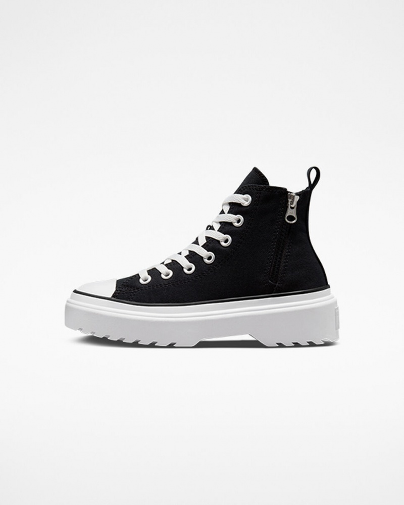 Converse Chuck Taylor All Star Lugged Lift Platform Canvas Zwart Zwart Wit | 267045PFO