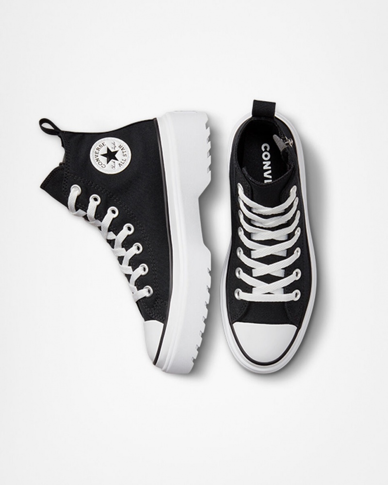 Converse Chuck Taylor All Star Lugged Lift Platform Canvas Zwart Zwart Wit | 267045PFO