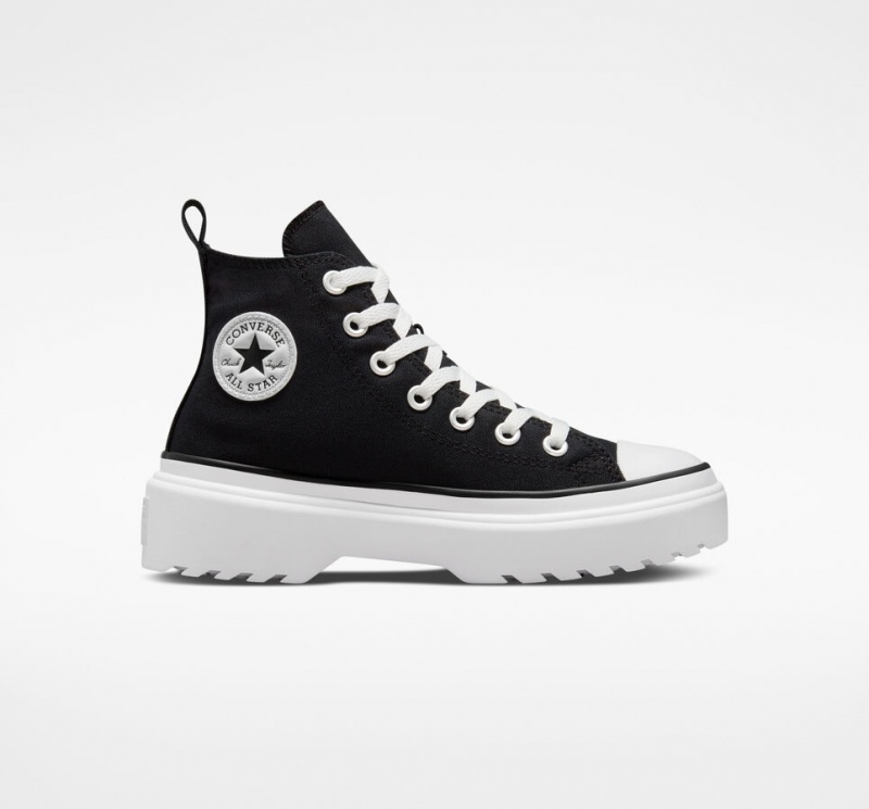 Converse Chuck Taylor All Star Lugged Lift Platform Canvas Zwart Zwart Wit | 267045PFO