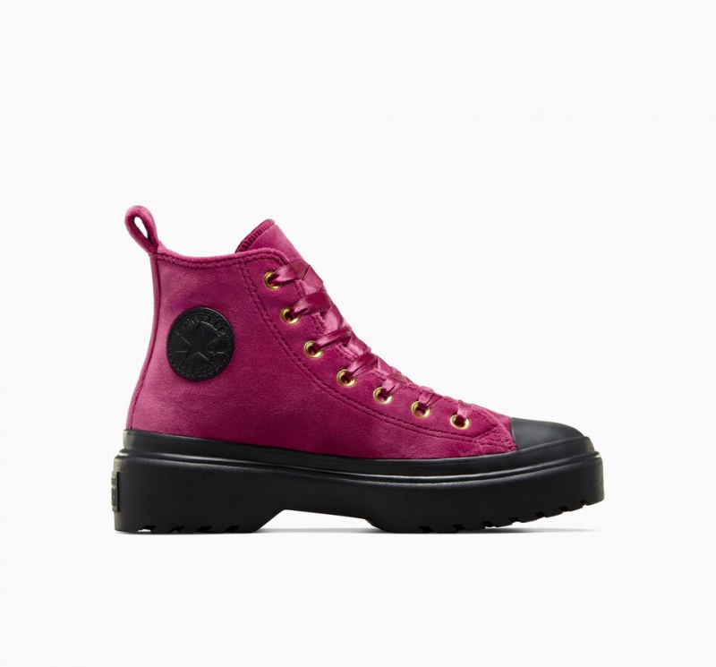 Converse Chuck Taylor All Star Lugged Lift Platform Velvet Zwart Zwart | 015632PYG