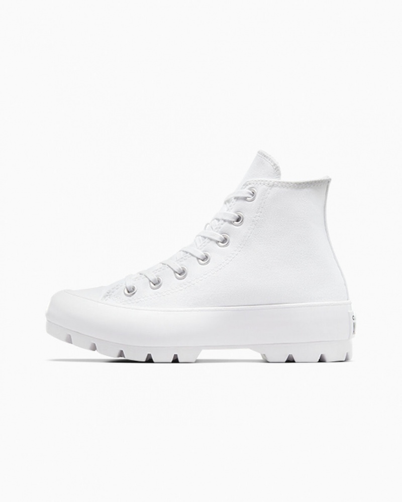 Converse Chuck Taylor All Star Lugged Wit Zwart Wit | 026419AJM