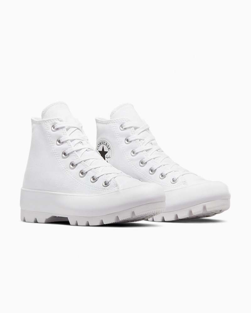 Converse Chuck Taylor All Star Lugged Wit Zwart Wit | 026419AJM