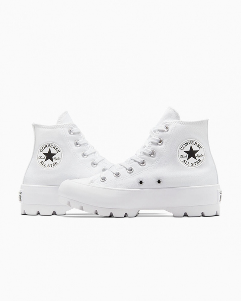 Converse Chuck Taylor All Star Lugged Wit Zwart Wit | 026419AJM