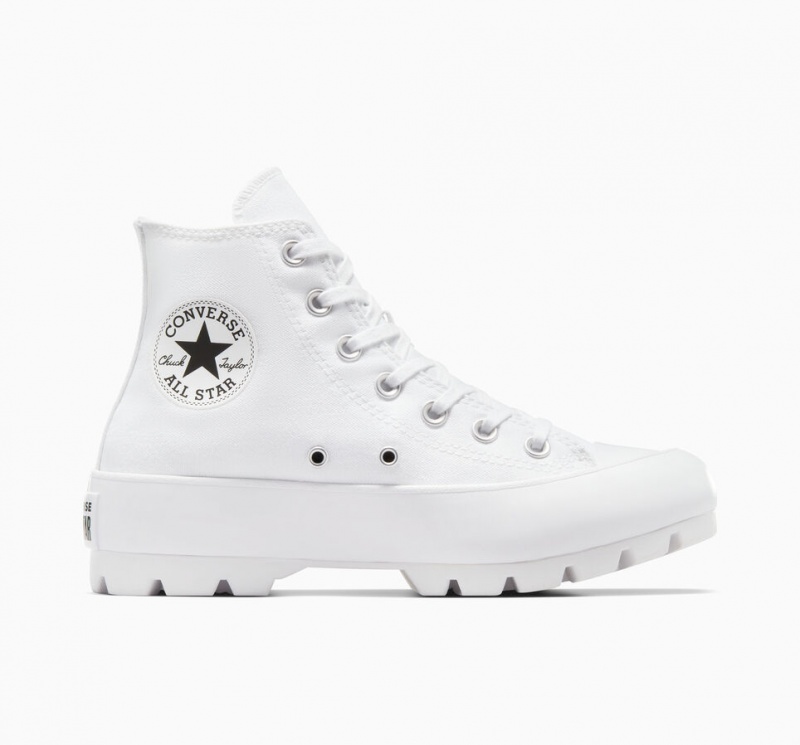 Converse Chuck Taylor All Star Lugged Wit Zwart Wit | 026419AJM