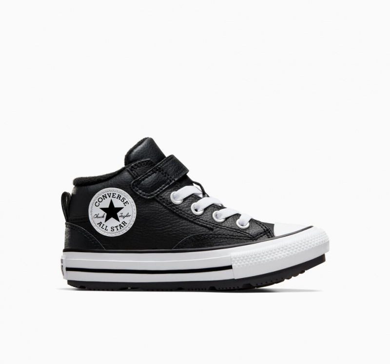 Converse Chuck Taylor All Star Malden Straat Boot Zwart Zwart Wit | 978046PFK