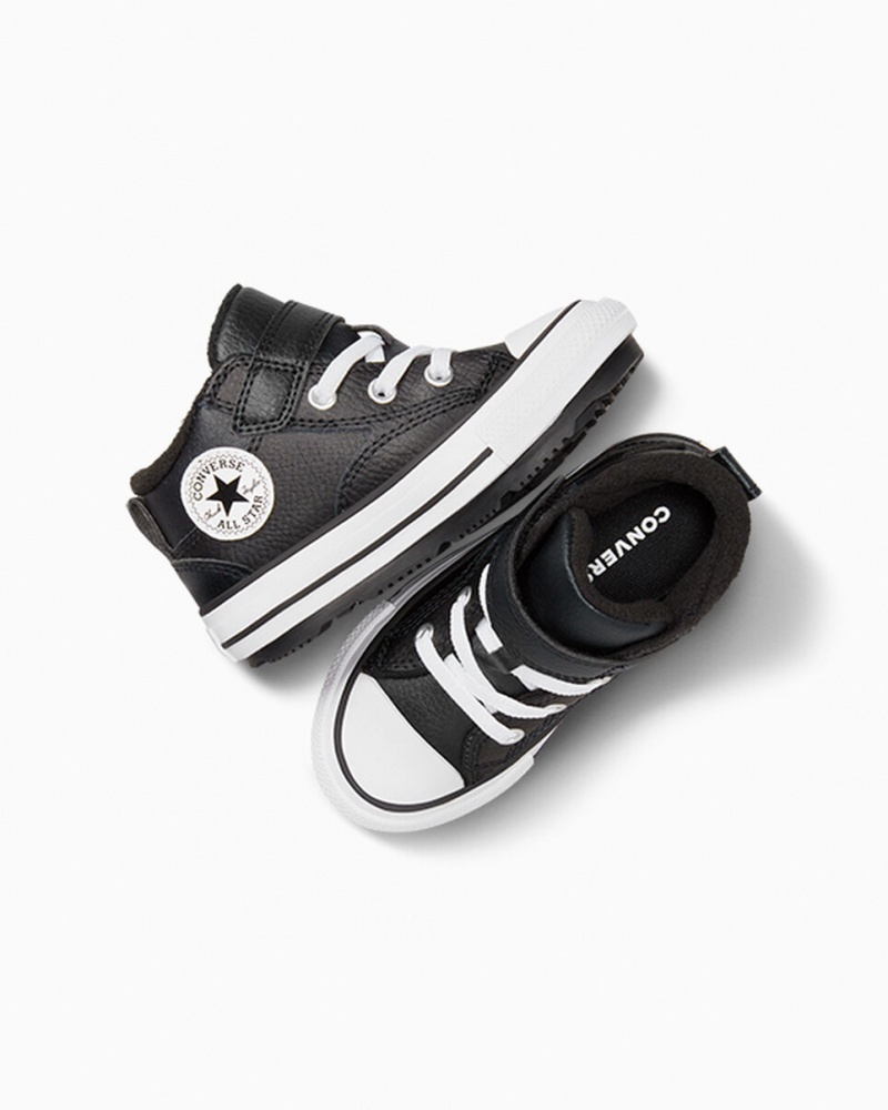 Converse Chuck Taylor All Star Malden Straat Boot Zwart Zwart Wit | 502167RCO