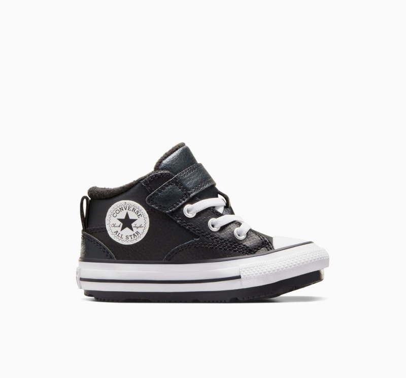 Converse Chuck Taylor All Star Malden Straat Boot Zwart Zwart Wit | 502167RCO