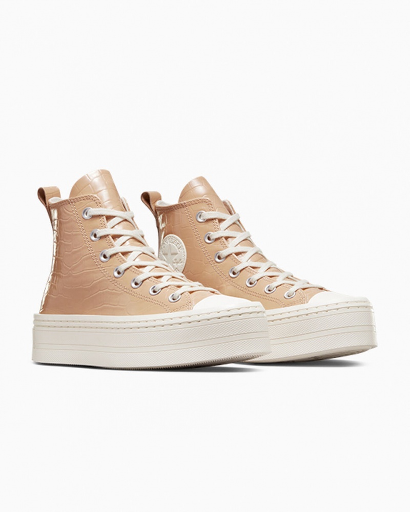 Converse Chuck Taylor All Star Modern Lift Platform Embossed Epic Dune / Epic Dune / Egret | 230986FLU