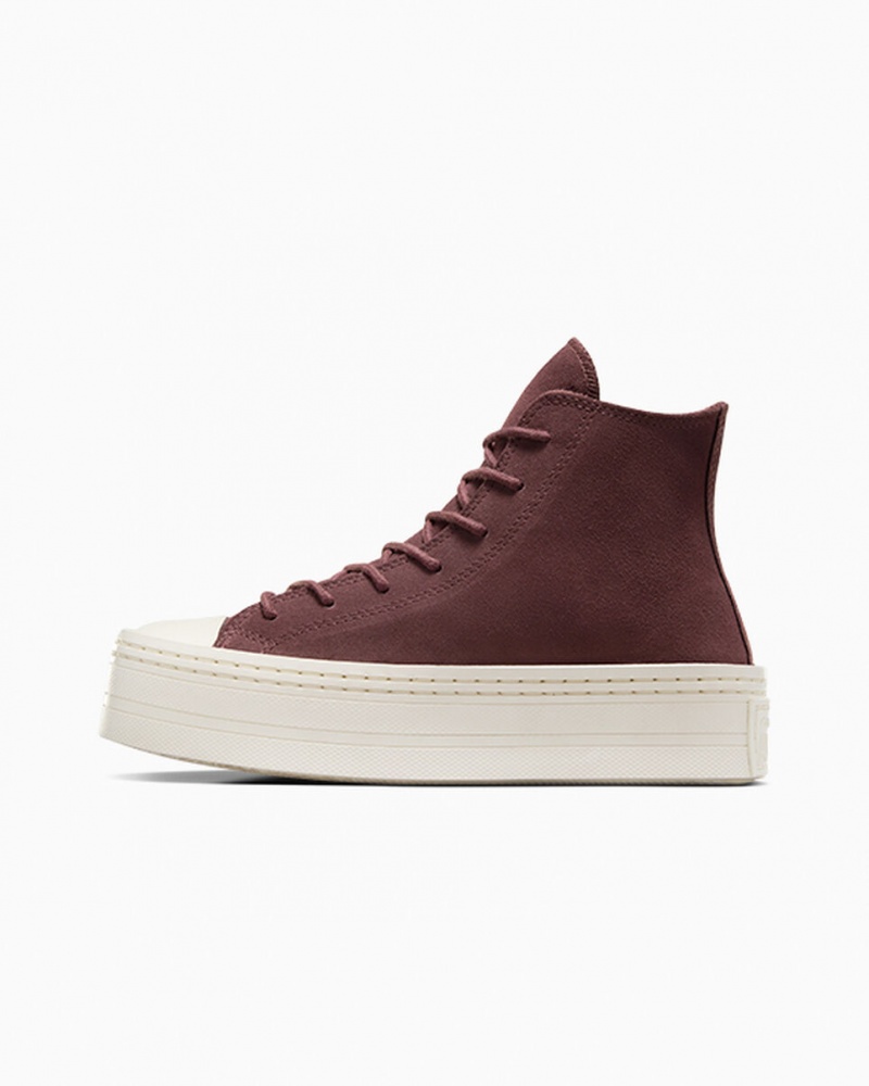 Converse Chuck Taylor All Star Modern Lift Platform Suede Bruin | 561289UFS