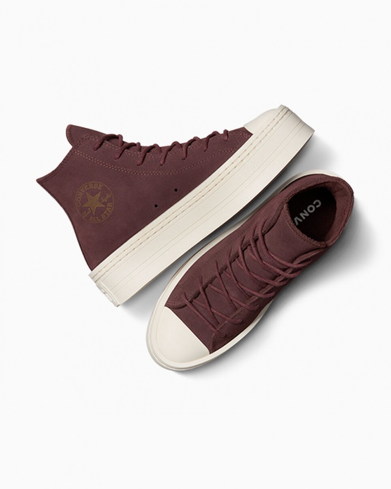 Converse Chuck Taylor All Star Modern Lift Platform Suede Bruin | 561289UFS