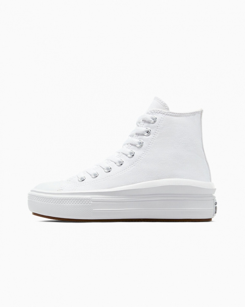 Converse Chuck Taylor All Star Move Platform Wit Zwart | 136054NQZ