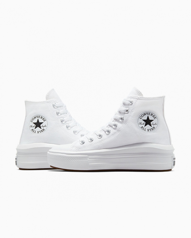 Converse Chuck Taylor All Star Move Platform Wit Zwart | 136054NQZ