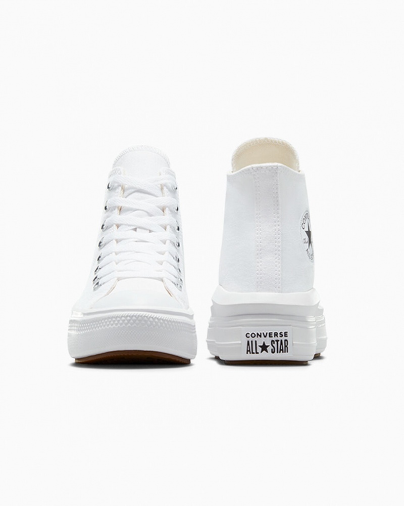 Converse Chuck Taylor All Star Move Platform Wit Zwart | 136054NQZ