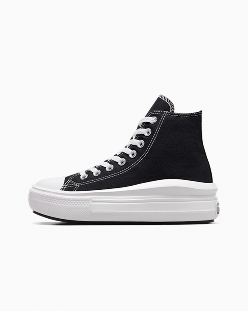 Converse Chuck Taylor All Star Move Platform Zwart Wit | 754862OHE