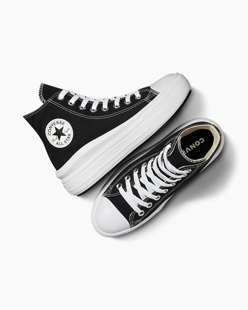 Converse Chuck Taylor All Star Move Platform Zwart Wit | 754862OHE