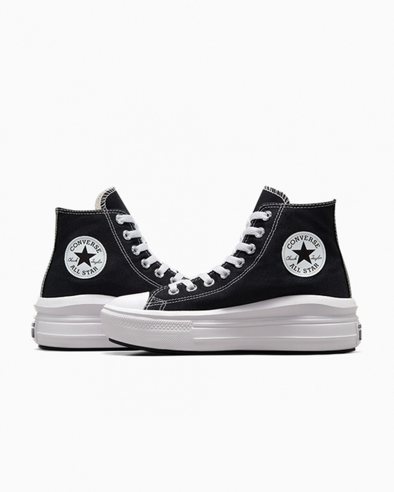 Converse Chuck Taylor All Star Move Platform Zwart Wit | 754862OHE