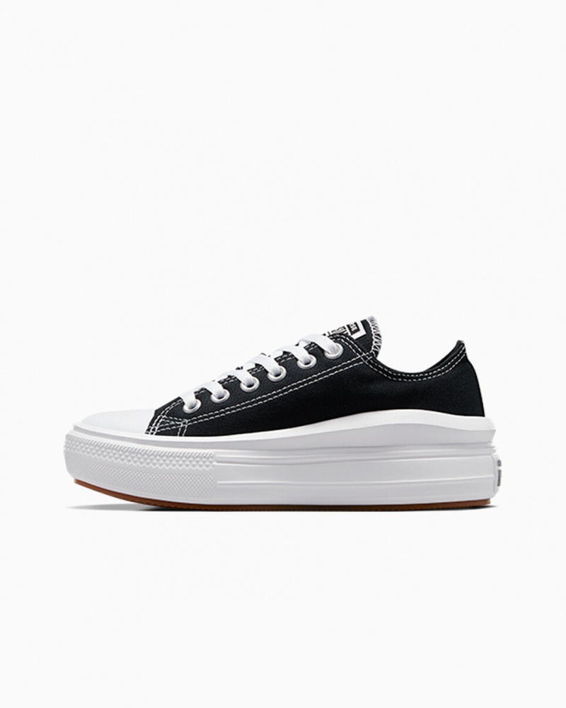 Converse Chuck Taylor All Star Move Platform Zwart Wit Wit | 372980MNJ