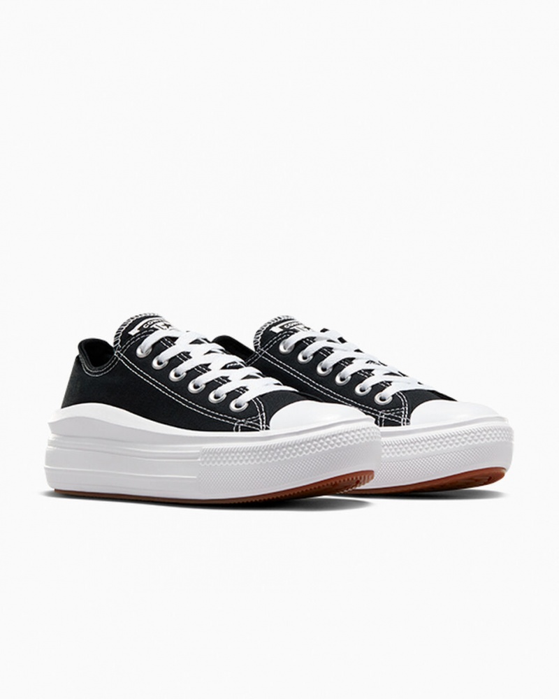 Converse Chuck Taylor All Star Move Platform Zwart Wit Wit | 372980MNJ