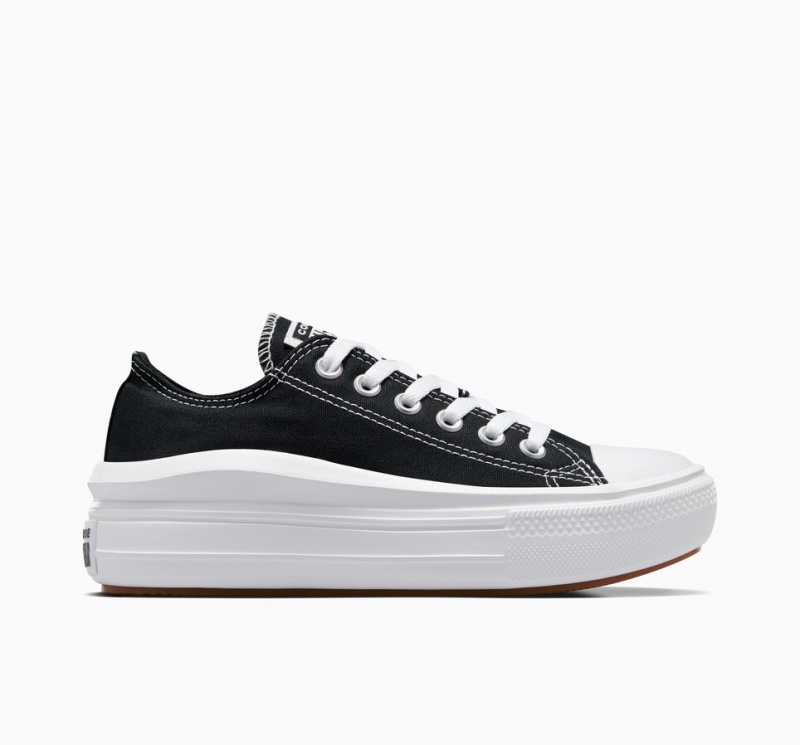 Converse Chuck Taylor All Star Move Platform Zwart Wit Wit | 372980MNJ