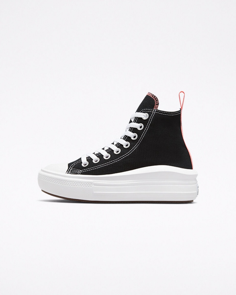 Converse Chuck Taylor All Star Move Platform Zwart Roze Wit | 782061PLS