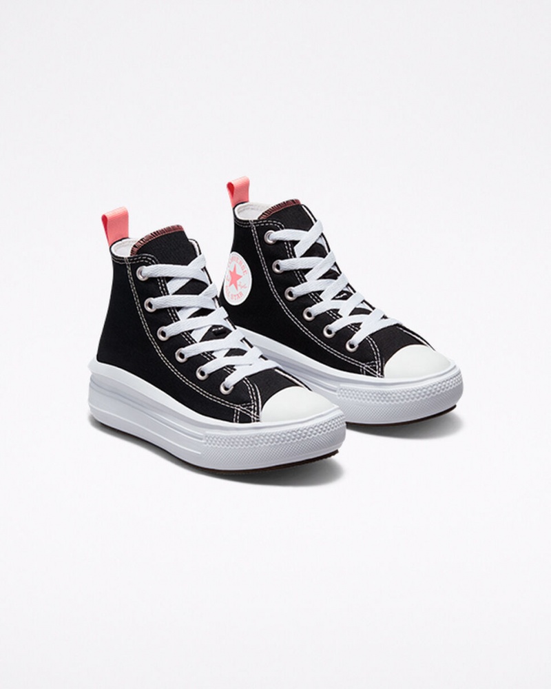 Converse Chuck Taylor All Star Move Platform Zwart Roze Wit | 826375FED