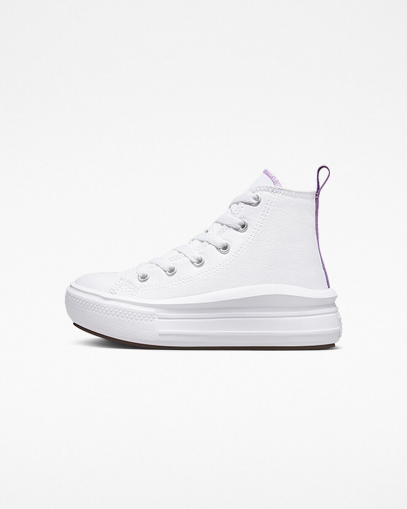 Converse Chuck Taylor All Star Move Platform Wit Paars Wit | 860273FPY