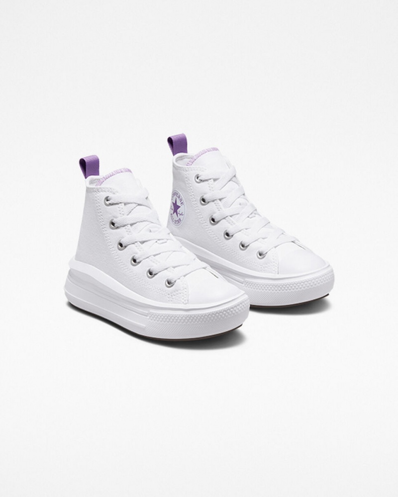 Converse Chuck Taylor All Star Move Platform Wit Paars Wit | 860273FPY