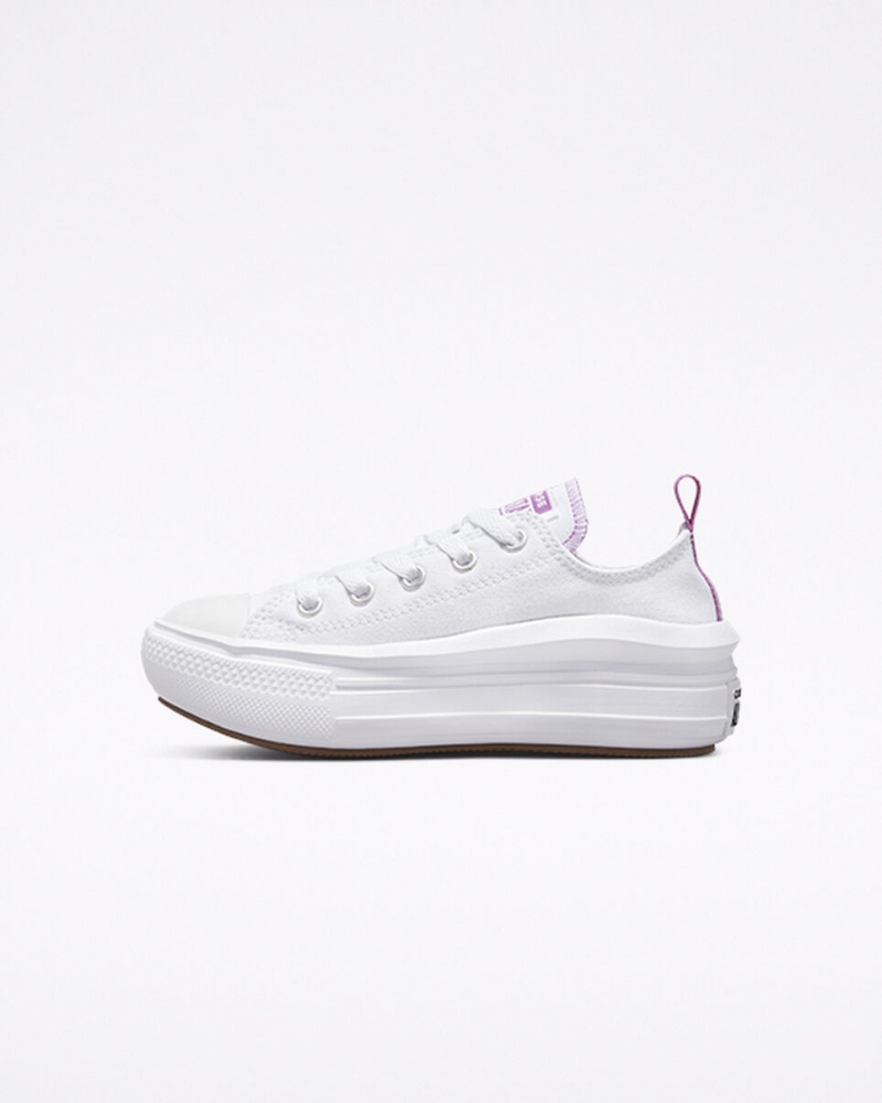 Converse Chuck Taylor All Star Move Platform Wit Paars Wit | 340568RDS