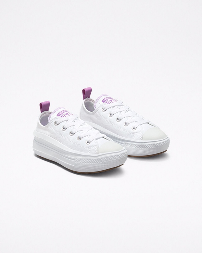 Converse Chuck Taylor All Star Move Platform Wit Paars Wit | 340568RDS