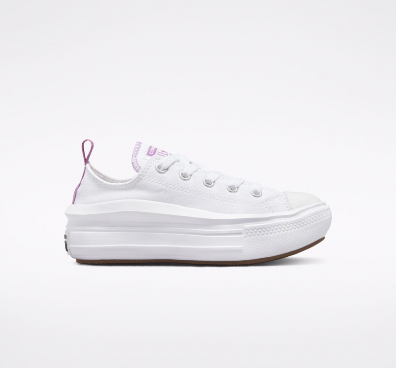 Converse Chuck Taylor All Star Move Platform Wit Paars Wit | 269831FRL