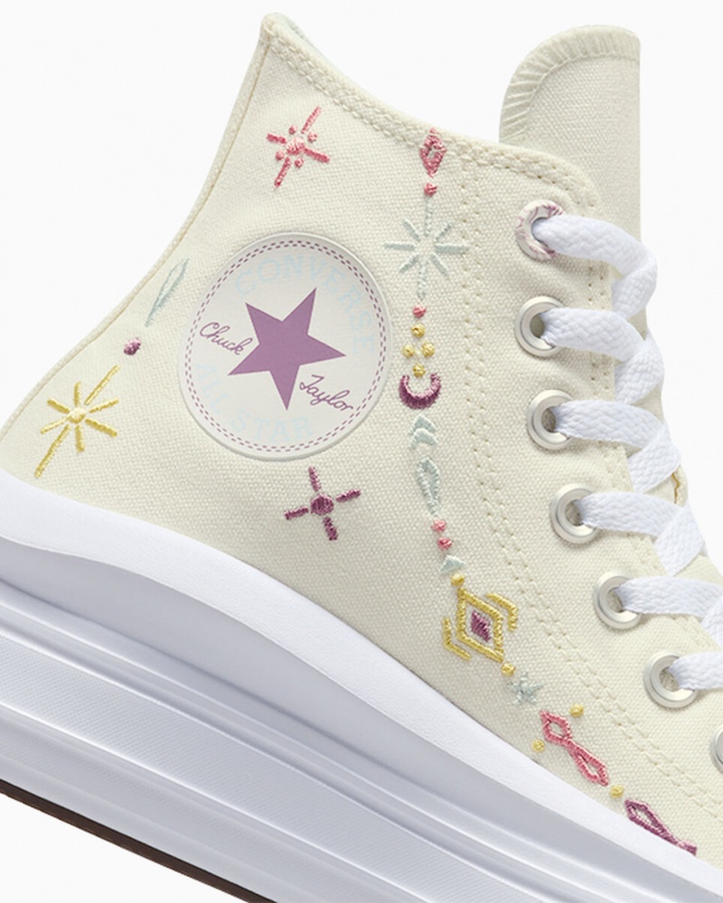 Converse Chuck Taylor All Star Move Platform Alchemy Embroidery Wit | 306782MWQ