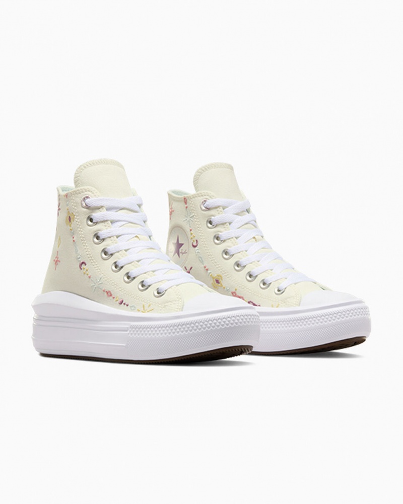 Converse Chuck Taylor All Star Move Platform Alchemy Embroidery Wit | 342560RQN