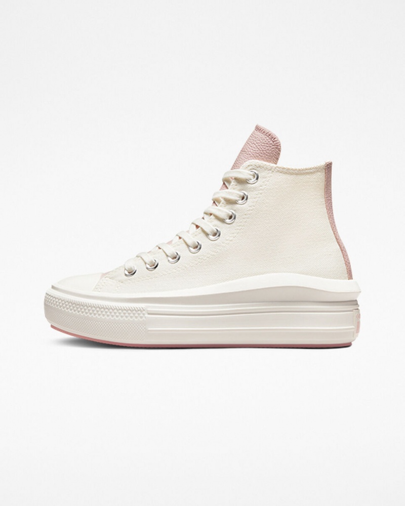 Converse Chuck Taylor All Star Move Platform Tonal Materials Roze | 035624UDP