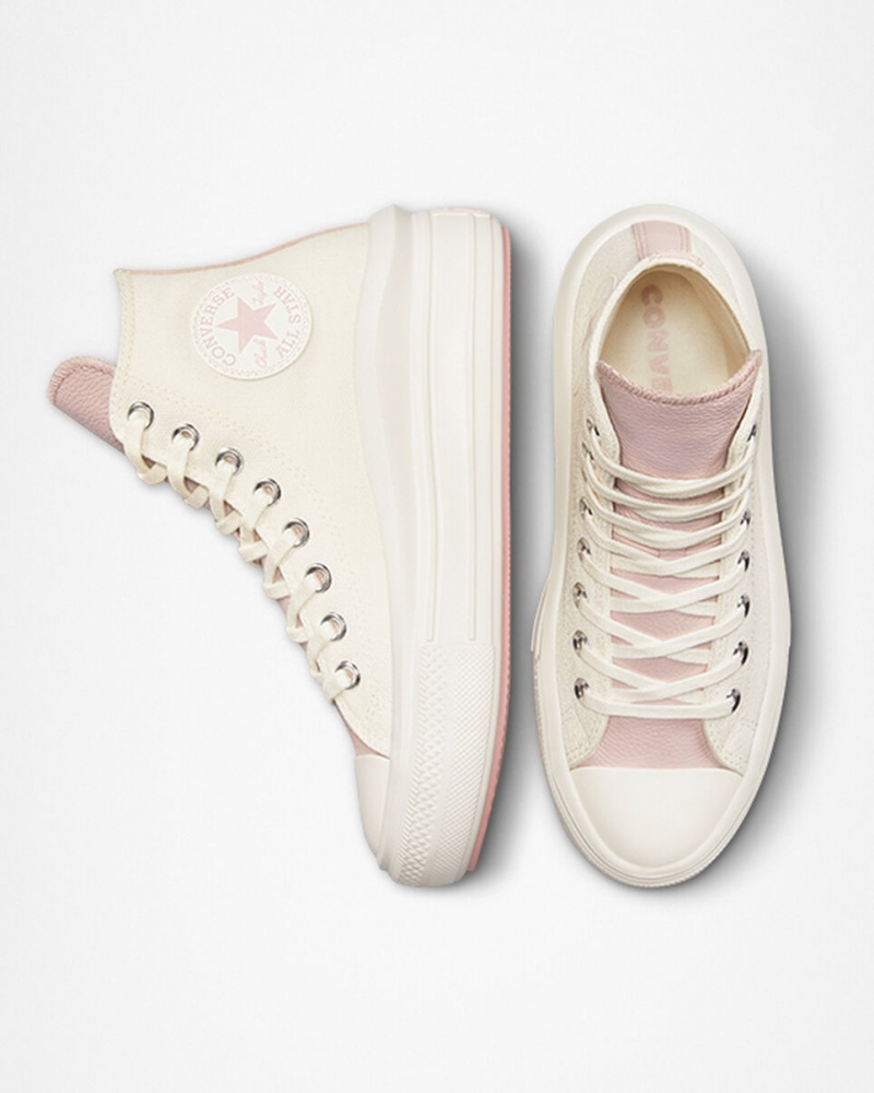 Converse Chuck Taylor All Star Move Platform Tonal Materials Roze | 035624UDP