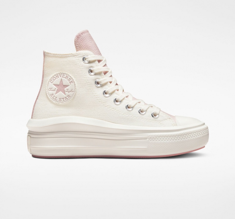 Converse Chuck Taylor All Star Move Platform Tonal Materials Roze | 035624UDP