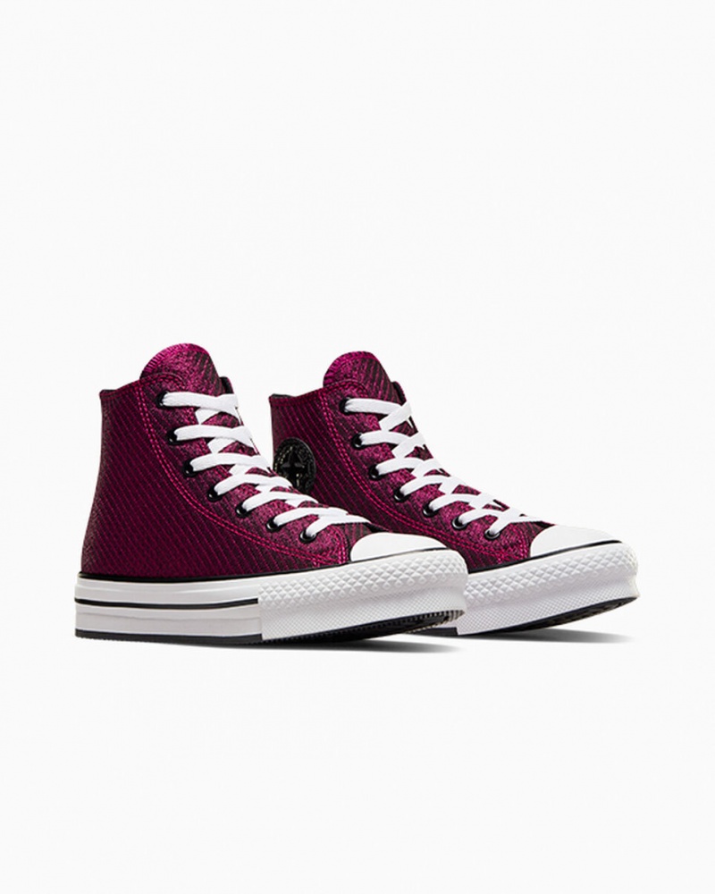 Converse Chuck Taylor All Star Platform Lift Sparkle Roze Wit Zwart | 980712LSV