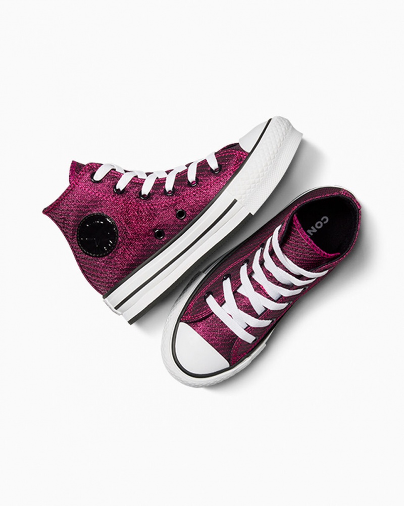 Converse Chuck Taylor All Star Platform Lift Sparkle Roze Wit Zwart | 624039FQD