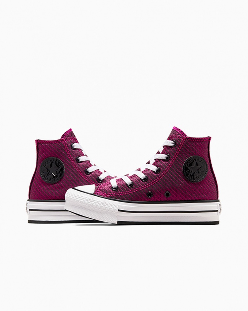 Converse Chuck Taylor All Star Platform Lift Sparkle Roze Wit Zwart | 624039FQD