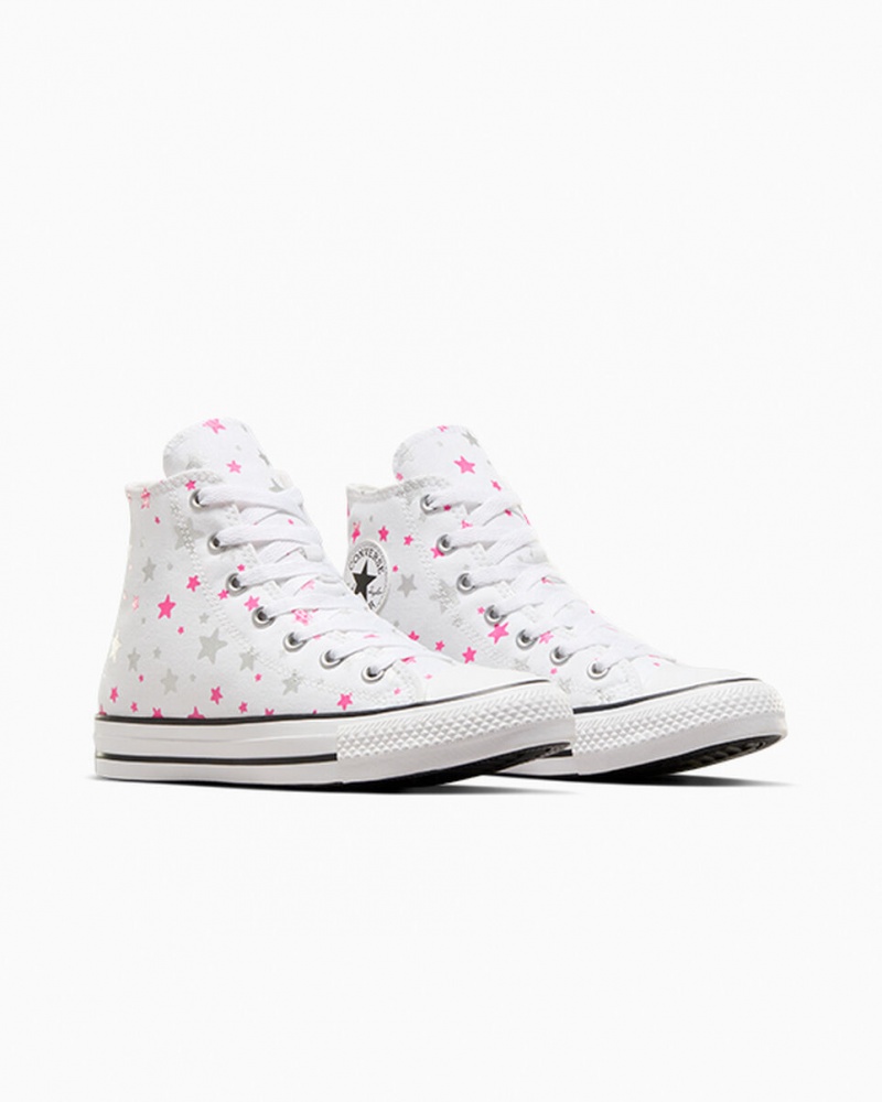 Converse Chuck Taylor All Star Sparkle Wit Roze Wit | 204198QKO