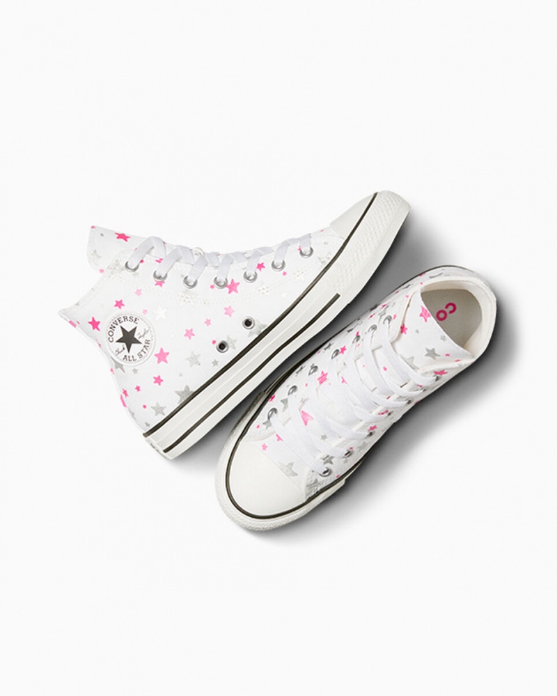 Converse Chuck Taylor All Star Sparkle Wit Roze Wit | 204198QKO