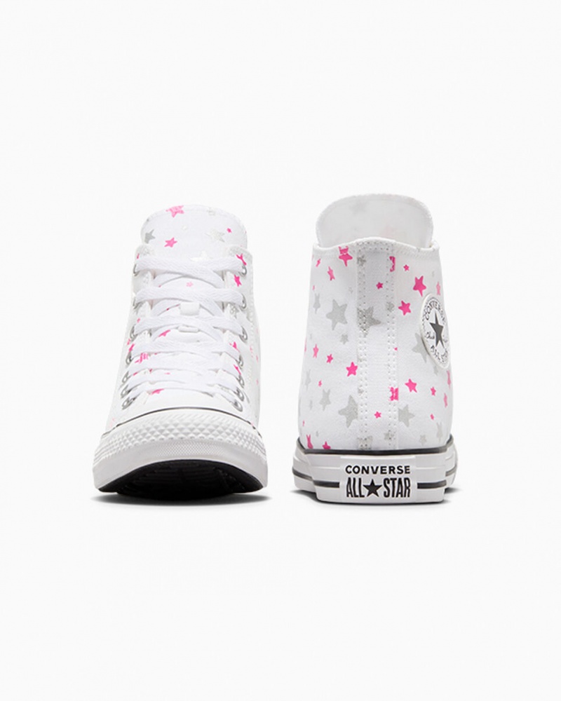 Converse Chuck Taylor All Star Sparkle Wit Roze Wit | 204198QKO